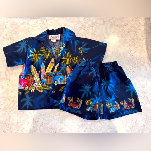 Hilo Hattie Other - Kids Blue Hawaiian Set
